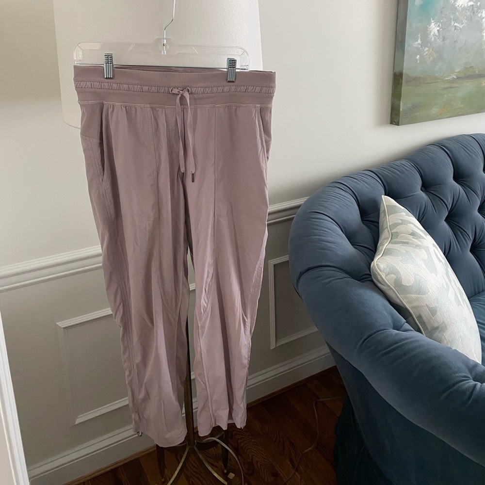 Lululemon Dance Studio Mid-Rise Crop in light purple